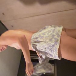 Spy wife getting dressed