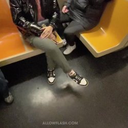Bulge flash two ebony on the train