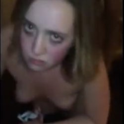 Poor white bitch is double teamed by BBC