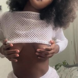 🔞Mesh tits exposed & wet pussy tease 💋🍑 Full vid on OF!