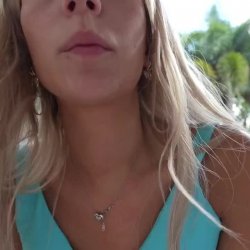 hot blonde slut teen with a beautiful face giving blowjob and riding cock