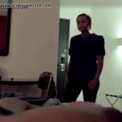 DickFlash the hotel maid and she decided to watch the cumshot