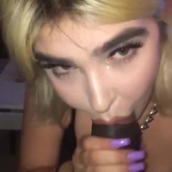 White College girls sucks BBC while smoking