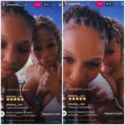 Step-Mom Getting Freaky in front of her step-daughter on IG Live