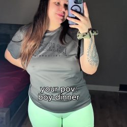 Your POV: Boy dinner