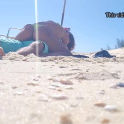 Beach Voyeur Films Horny Babe Riding Boyfriend's Cock