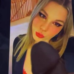 cumming on irl blonde