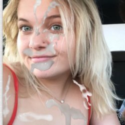 blonde begging for cum