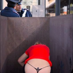 public flashing...