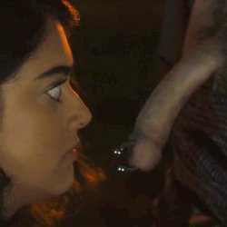 Indian Actress stares at actor's hung dick