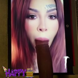 Today is pretty face Latina MILF mrsbriangonzales 42nd birthday 🎊 let’s start with a Ai Blowjob !