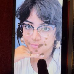 Pretty face Latina cock and cum tribute # 10 with piss tribute and she gives me a blowjob ai