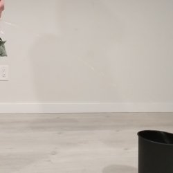 ftm Standing piss into bucket