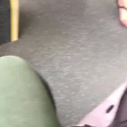 candid feet bus