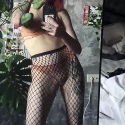 🔞 deep dildo dripping tattooed sheer nasty huge pigtails