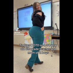 MyType Teacher #5 Curvy PAWG w/ Glasses Outfit Check