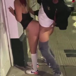 slut lost a bet now she has to fuck stranger in public