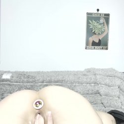 🔞 Hot tattooed slut big round ass tight shaved pussy toy fuck nude horny stockings 🫦💦🍑😈 OF!