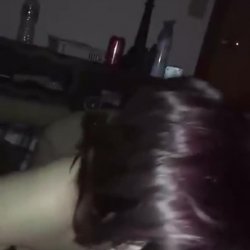 Marvelous huge natty snowbunny POV blowjob