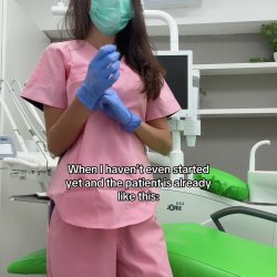 I haven't even started yet but the patient is already screaming