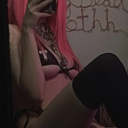 On your knees behind me, now kiss my thighs