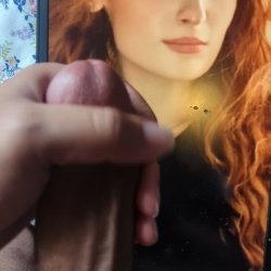 Sexy redhead cum tribute (request)