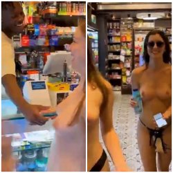 Best Day of His Life. 2 Sluts Let Corner Store Worker Touch Their Tits