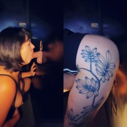 She's A Gloryhole Cum Slut | blowjob deepthroat sex glory hole creampie tattoo amateur theater