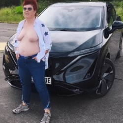 Angela and her cars.