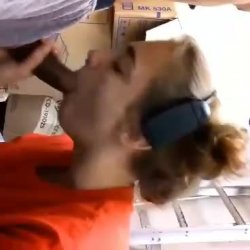 Jacking off in Jack in the box employee's mouth.