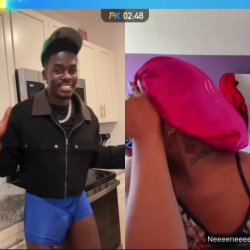 Tiktok live DickFlash compilation on ebony