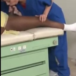 nurse getting caught sucking bbc in the examination room