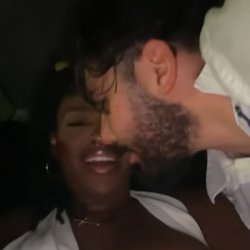 Ebony Jamaican milf getting fingered and cums hard.