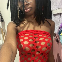 Slim Petite Ebony Dread Head With Perfect Titties