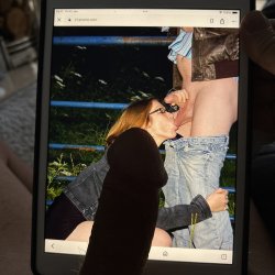 Stephie sucking balls