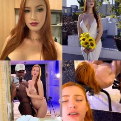 Gorgeous redhair with perfect body decided to try big black cock for first time