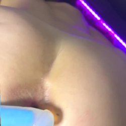 🔞Nude ass play w/ purple vibe 🍑💜 Tight hole tease! OF now 💋
