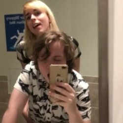 TS Fuck Guy Ass In a Bathroom🍷😈❤️👀🍆🔥🔥🔥💦💦💦💦💦💦💦