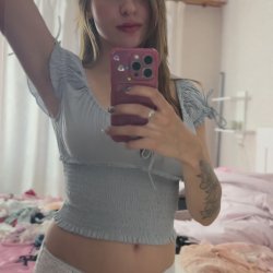 🔞Sexy blue lingerie, perky tits & juicy ass tease 💋🍑 Check my OF!