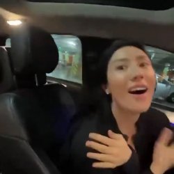 Asian titties fall out after unzipping shirt