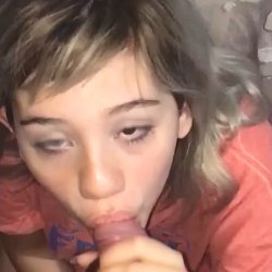 Shy teen cutie's hidden blowjob talent