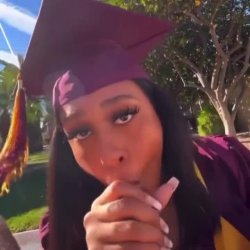 Damn, I guess she couldn’t wait till after the ceremony 😭