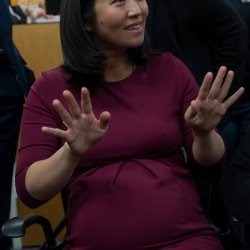Pregnant Asian Mama, Mayor Michelle Wu 😋 🥵