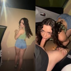 Novinha mamando depois do rolê