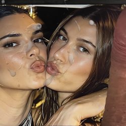 Kendall Jenner Hailey cum tribute