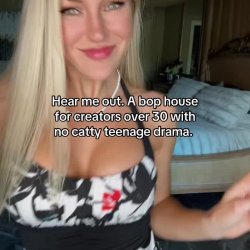 A bop house for creators over 30 with no catty teenage drama