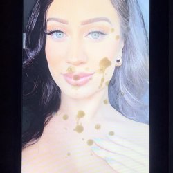 Pretty face Latina gorgeous eyes cock and cum tribute #6 her face is made to splatter with my seed