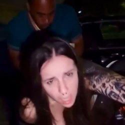 2Niggas catch Racist White hoe after club in parking lot