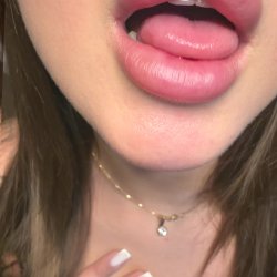 🔞 Sexy young big perky tits tattooed pink lingerie horny tongue tease 🫦💦🍑😈 OF now