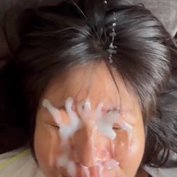 Facial queens fienin for semen